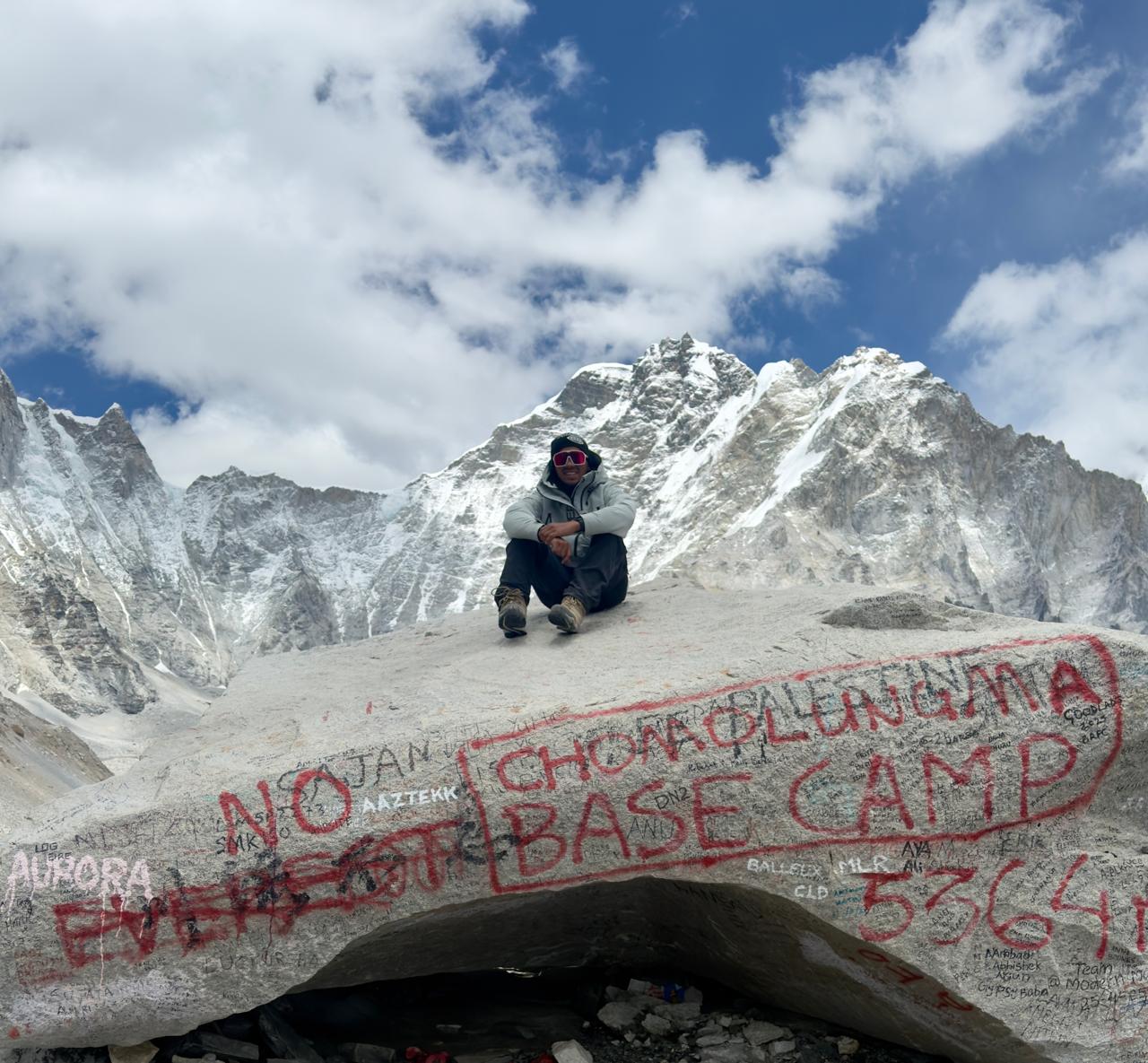 Soumya at Everest Base Camp